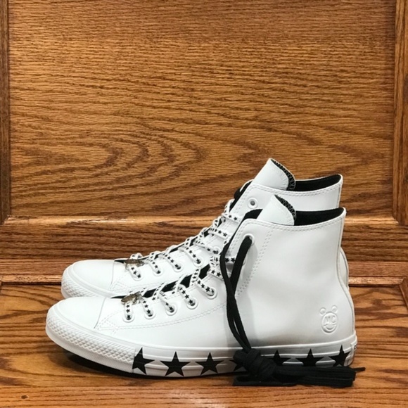 Converse CTAS MC White Black Star Print Shoes - Picture 2 of 8